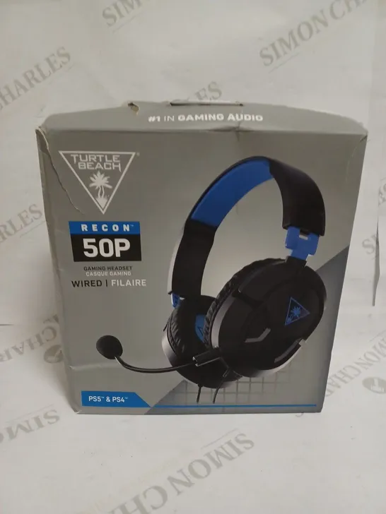 TURTLE BEACH RECON 50P WIRED GAMING HEADSET FOR PLAYSTATION 4 & 5