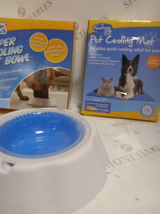 BOXED COOLING PET BOWL & COOLING MAT FOR PETS