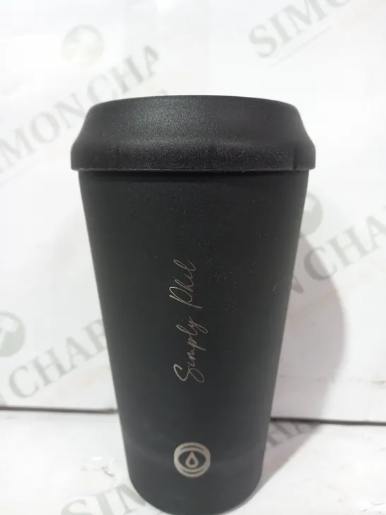 TOPL THE LIFE-PROOF CUP IN BLACK - PERSONALISED "SIMPLY PHIL"