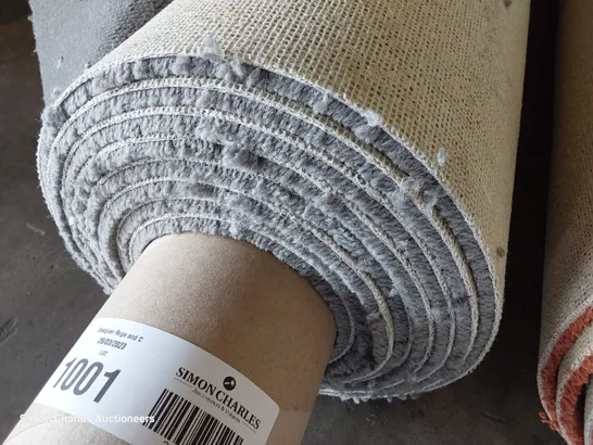 ROLL OF QUALITY  INSPIRATIONS DOT BATTLESHIP GREY CARPET APPROXIMATELY 4M × 5.15M