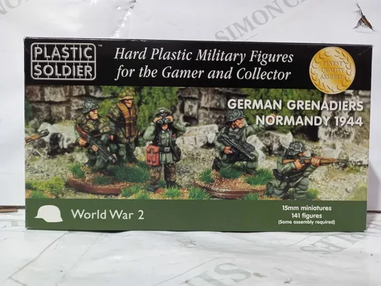 PLASTIC SOLDIER WORLD WAR 2 HARD PLASTIC MILITARY FIGURES - GERMAN GRENADIERS NORMANDY 1944