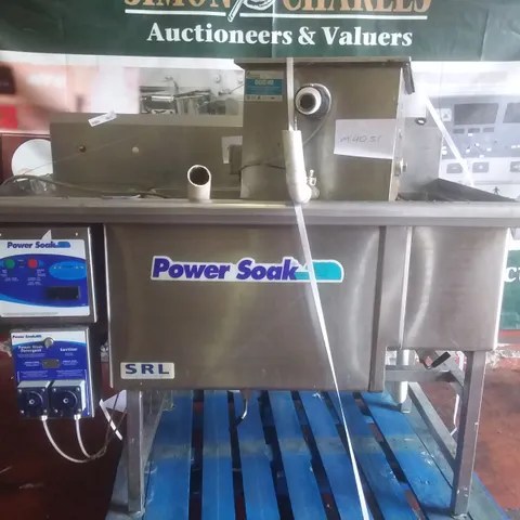 PALLET CONTAINING POWER SOAK COMMERCIAL WASHING STATION & AUTOMATIC GREASE REMOVAL DEVICE