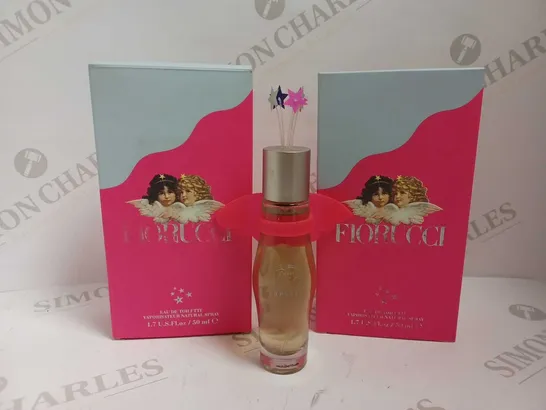 TWO BOTTLES OF FIORUCCI EAU DE TOILETTE - 2X50ML