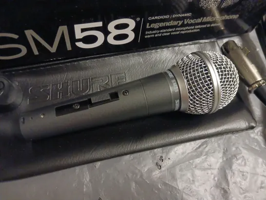 BOXED SHURE SM58 CARDIOID LEGENDARY VOCAL MICROPHONE