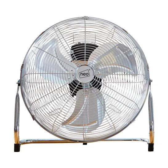 BOXED NEO HIGH VELOCITY CHROME METAL FLOOR FREESTANDING FAN - SIZE: 20" (1 BOX)