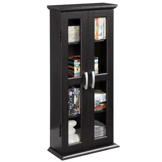 BOXED BOOKCASE IN TEXTURED BLACK 