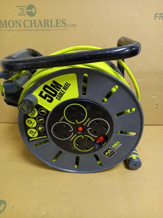 MASTERPLUG 50M CABLE REEL 