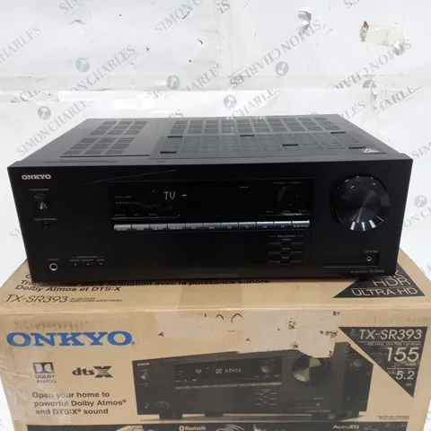 BOXED ONKYO TX-SR393 AV RECEIVER 