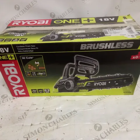 RYOBI 18V BRUSHLESS CHAINSAW OCS1830 