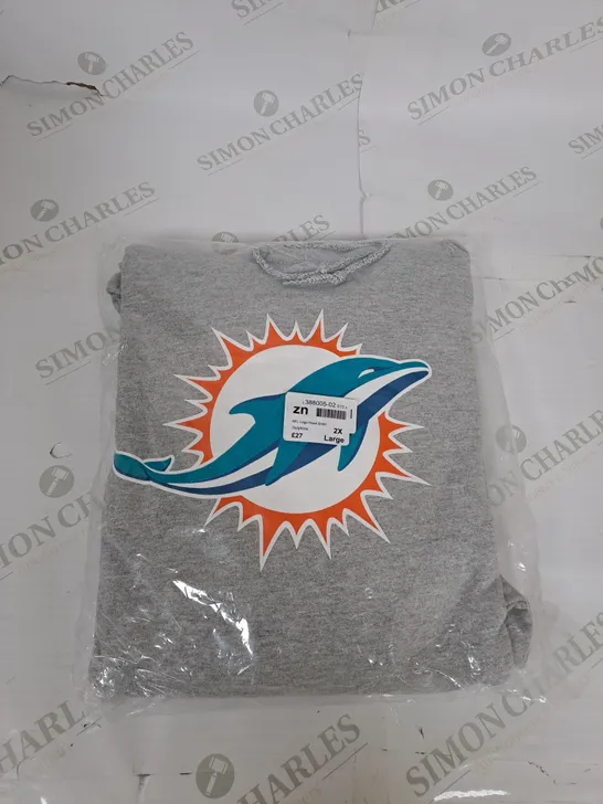 BAGGED NFL LOGO CASUAL HOODIE SIZE 2XL