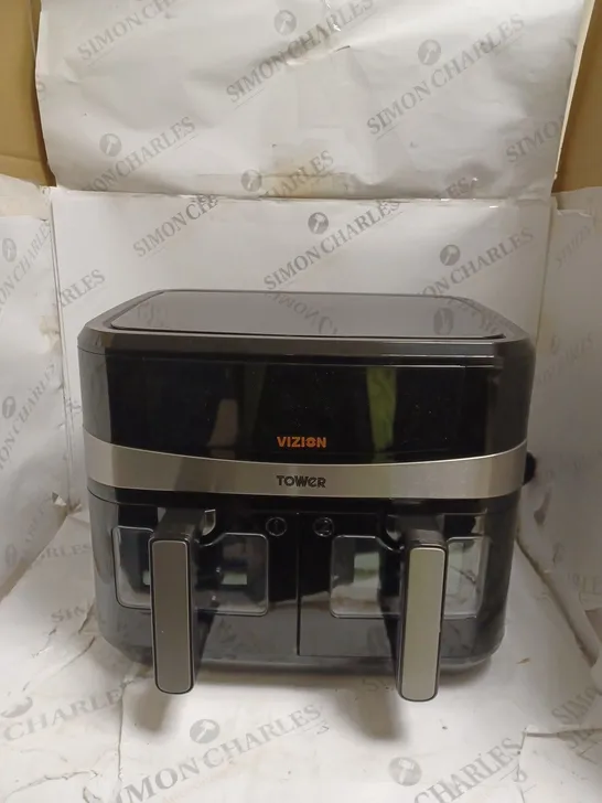 BOXED TOWER VORTX T17100 VIZION DUAL BASKET AIR FRYER