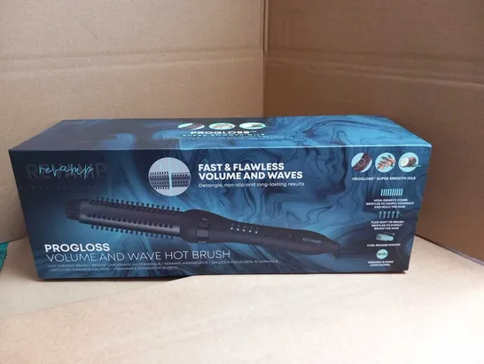 BOXED REVAMP PROFESSIONAL PROGLOSS VOLUME AND WAVE HOT BRUSH 
