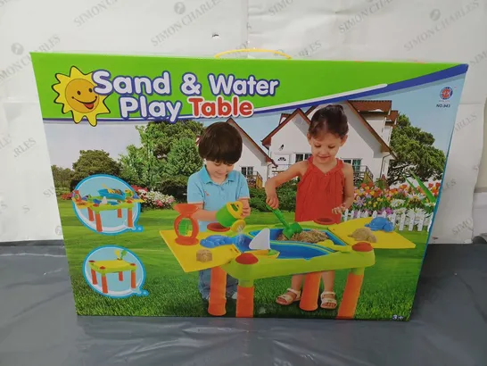 BOXED SAND & WATER PLAY TABLE