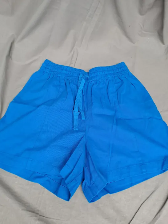 LUCY&YAK CHARLIE SHORTS IN ELECTRIC INDIGO SIZE S