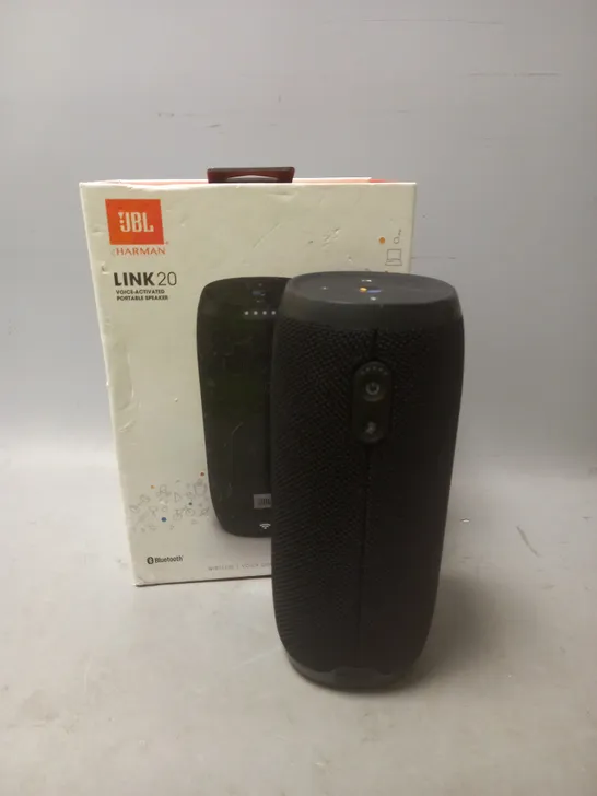 JBL LINK 20 BLUETOOTH VOICE-ACTIVATED PORTABLE SPEAKER 