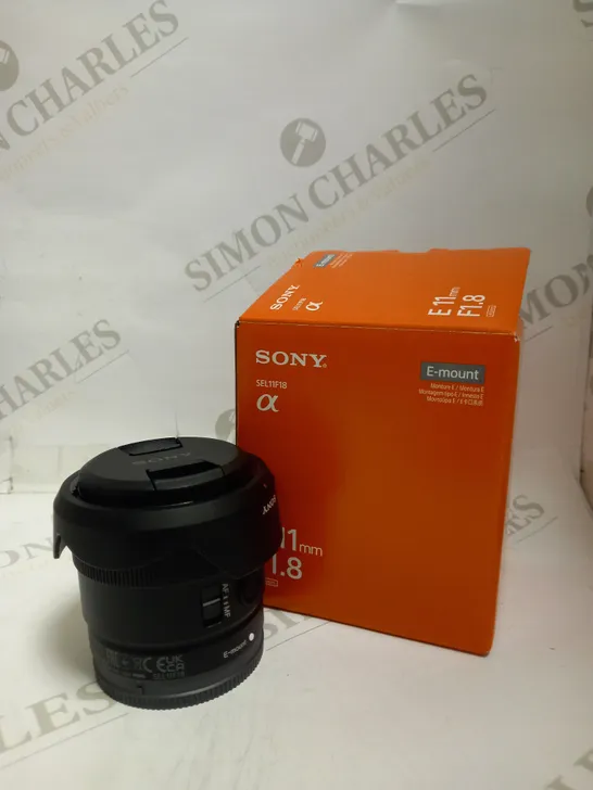 SONY SEL11F18 INTERCHANGEABLE LENS 