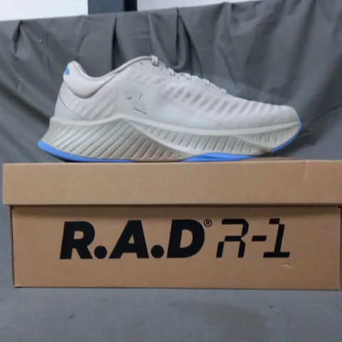 BOXED PAIR OF R.A.D. SHOES IN GREY/BLUE UK SIZE 9.5