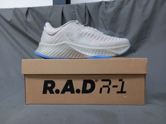 BOXED PAIR OF R.A.D. SHOES IN GREY/BLUE UK SIZE 9.5