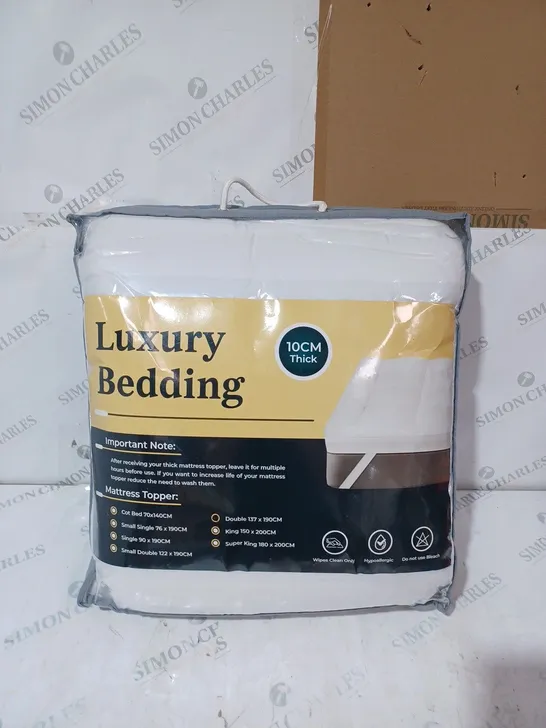 PACKAGED LUXURY BEDDING MATTRESS TOPPER - DOUBLE 