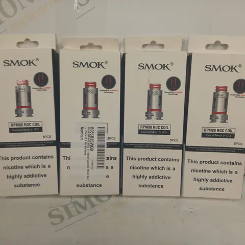 LOT OF APPROX 10 ASSORTED SMOK RPM80 RGC 5 COILS