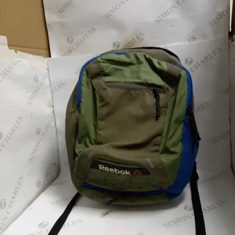 LARGE REBOOK BACKPACK GREEN/BLUE