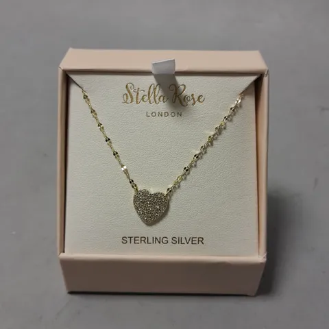 STELLA ROSE STERLING SILVER HEART THEMED NECKLACE