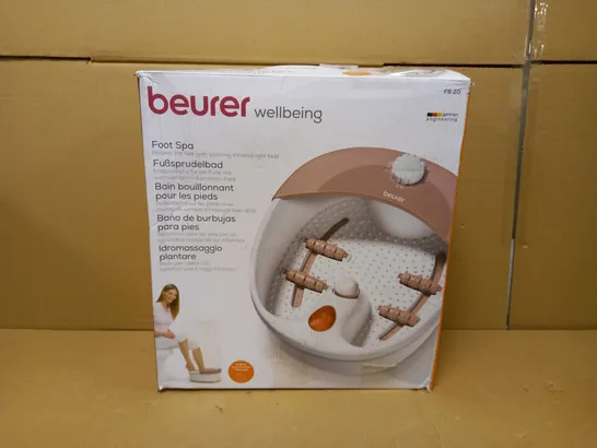 BEURER FB20 FOOTSPA WITH PEDICURE ATTACHMENTS