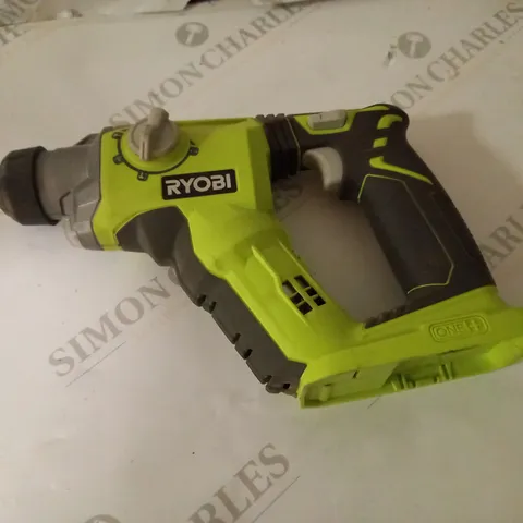 RYOBI R18SDS-0 ONE+ SDS PLUS CORDLESS ROTARY HAMMER DRILL (BODY ONLY) - HYPER GREEN