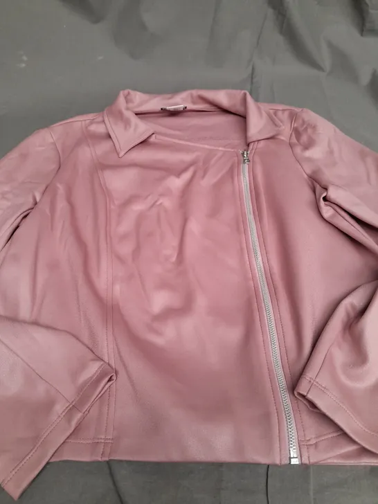 KIM&CO PINK ZIP UP JACKET - XL