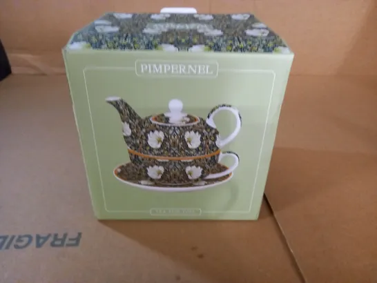 BOXED PIMPERNEL TEA SET FOR ONE