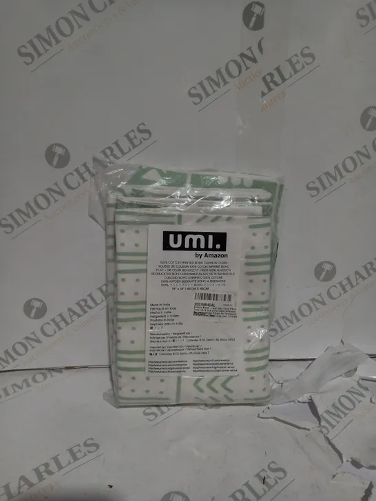 PACKAGED UMI BY AMAZON 100% COTTON CUSHION COVERS