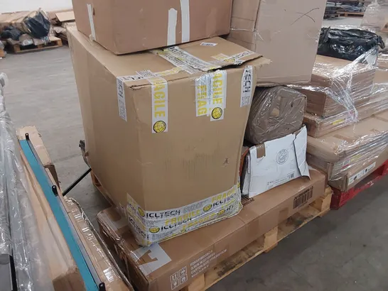 PALLET OF ASSORTED FURNITURE PARTS AND CONSUMER GOODS 