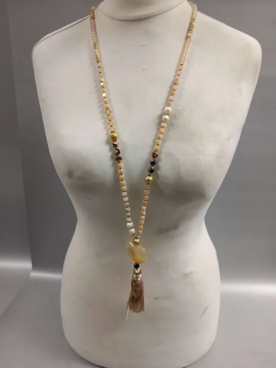 BRAND NEW BROWN PEPPER HANDBAGS JEWELLERY CONNECTION UK NECKLACE