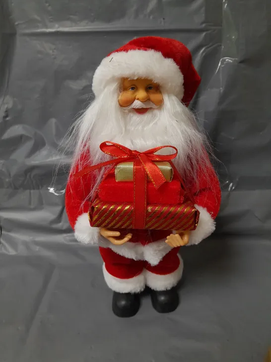 30 CM STANDING SANTA CHRISTMAS DECORATION