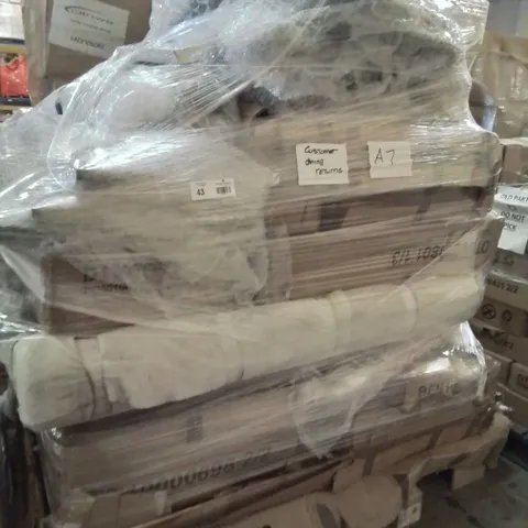 PALLET OF ASSORTED DINING TABLE PARTS