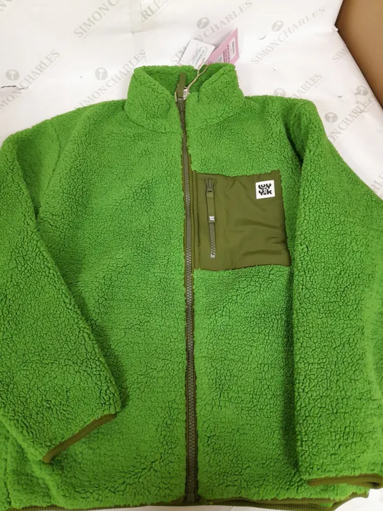 LUCY & YAK HARPER FLEECE ZEST GREEN - MEDIUM