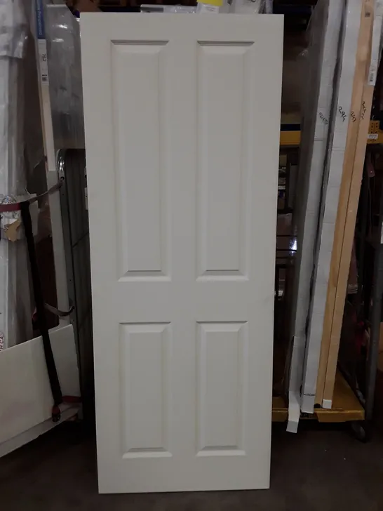 GEOM 4 PANEL WHITE INTERNAL DOOR 1981×762×35MM