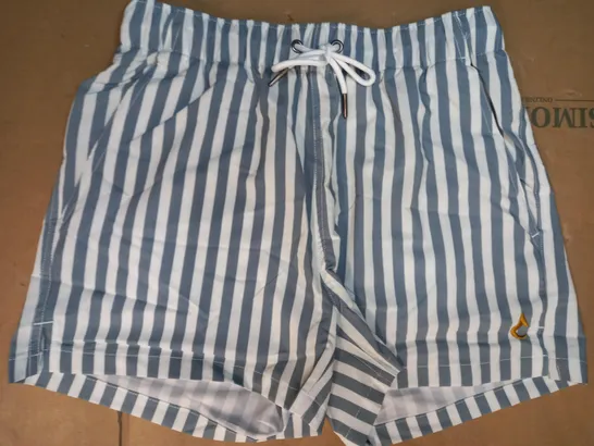 THIRST STRIPED SHORTS IN BLUE AND WHITE SIZE S