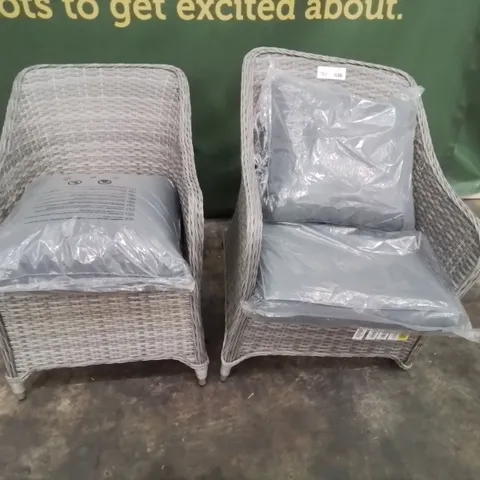 PAIR OF GOODHOME HAMILTON PATIO ARMCHAIRS