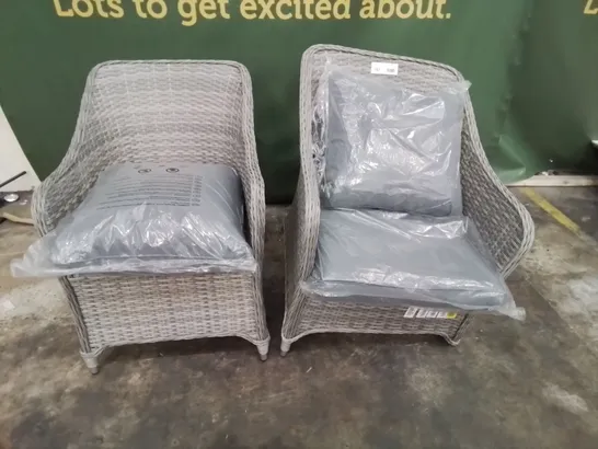 PAIR OF GOODHOME HAMILTON PATIO ARMCHAIRS