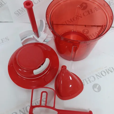 BOXED TUPPERWARE POWERCHEF EXTRA IN RED 