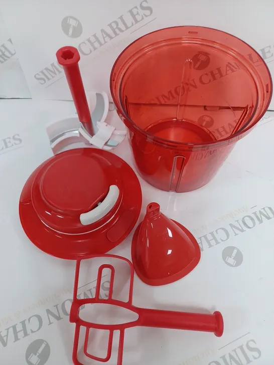 BOXED TUPPERWARE POWERCHEF EXTRA IN RED 