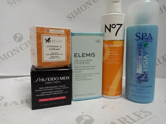 LOT OF APPROX 5 TO INCLUDE VITAMIN C CREAM , FACIAL CLEANSER , VITAMIN C GLOW TONER , ETC