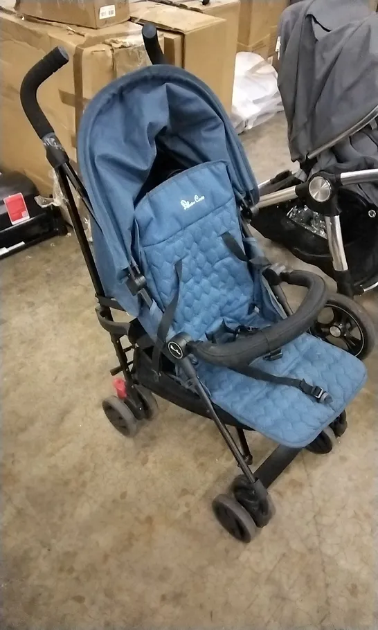 SILVER CROSS CLIC BLACK BABY STROLLER BLUE