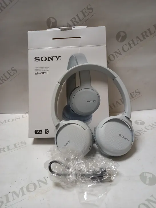 SONY WH-CH510 WIRELESS HEADPHONES WHITE RRP £64.99