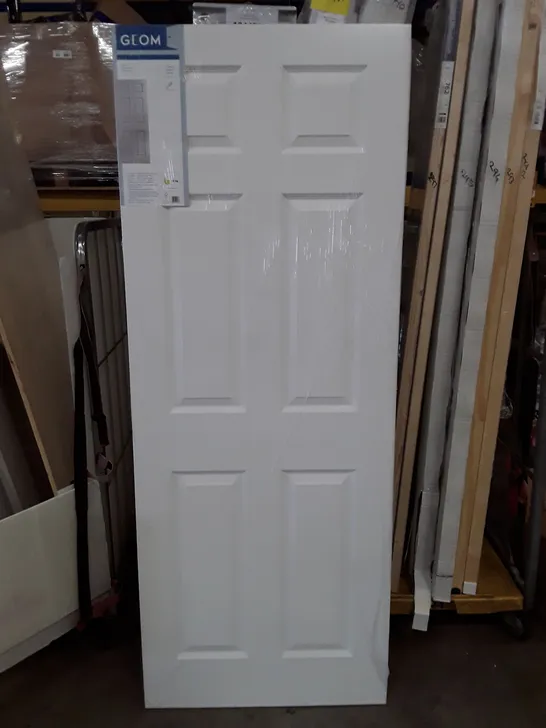 GEOM 6 PANEL PRE-PAINTED INTERNAL DOOR 1981×762×35MM