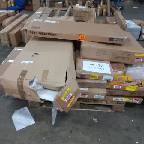 PALLET OF ASSORTED FURNITURE BOXED ITEMS APPROXIMATELY 10 