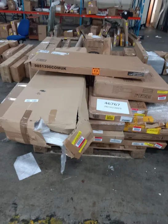 PALLET OF ASSORTED FURNITURE BOXED ITEMS APPROXIMATELY 10 