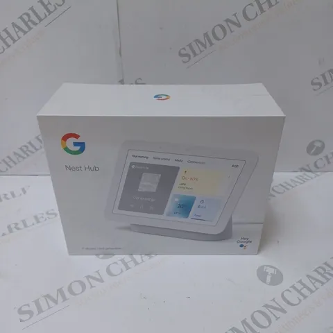 BRAND NEW BOXED GOOGLE NEST HUB 2ND GEN SMART SPEAKER WITH SCREEN - CHALK 