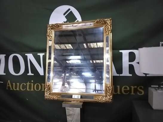 DEKNUDT MIRROR WITH GILT FRAME APPROXIMATELY 90X110CM RRP £1175